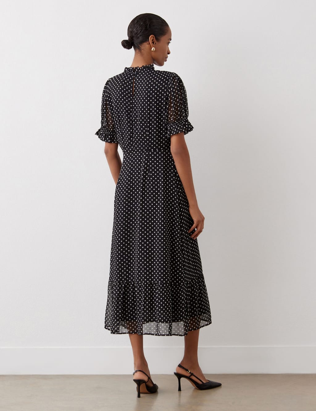 Polka Dot Midi Tea Dress 4 of 4