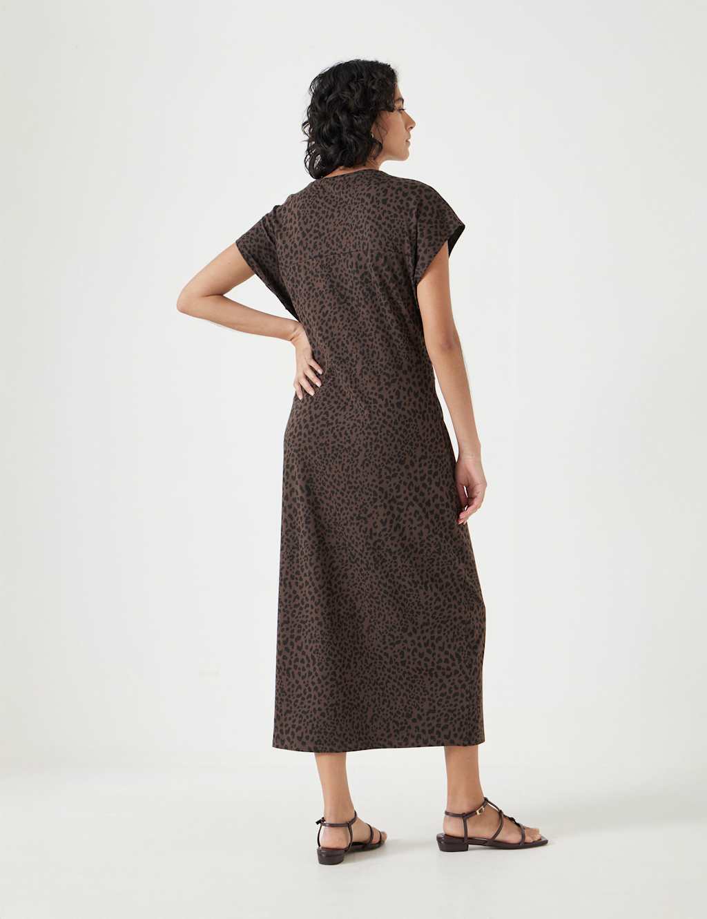 Jersey Animal Print Midi Bodycon Dress 5 of 5