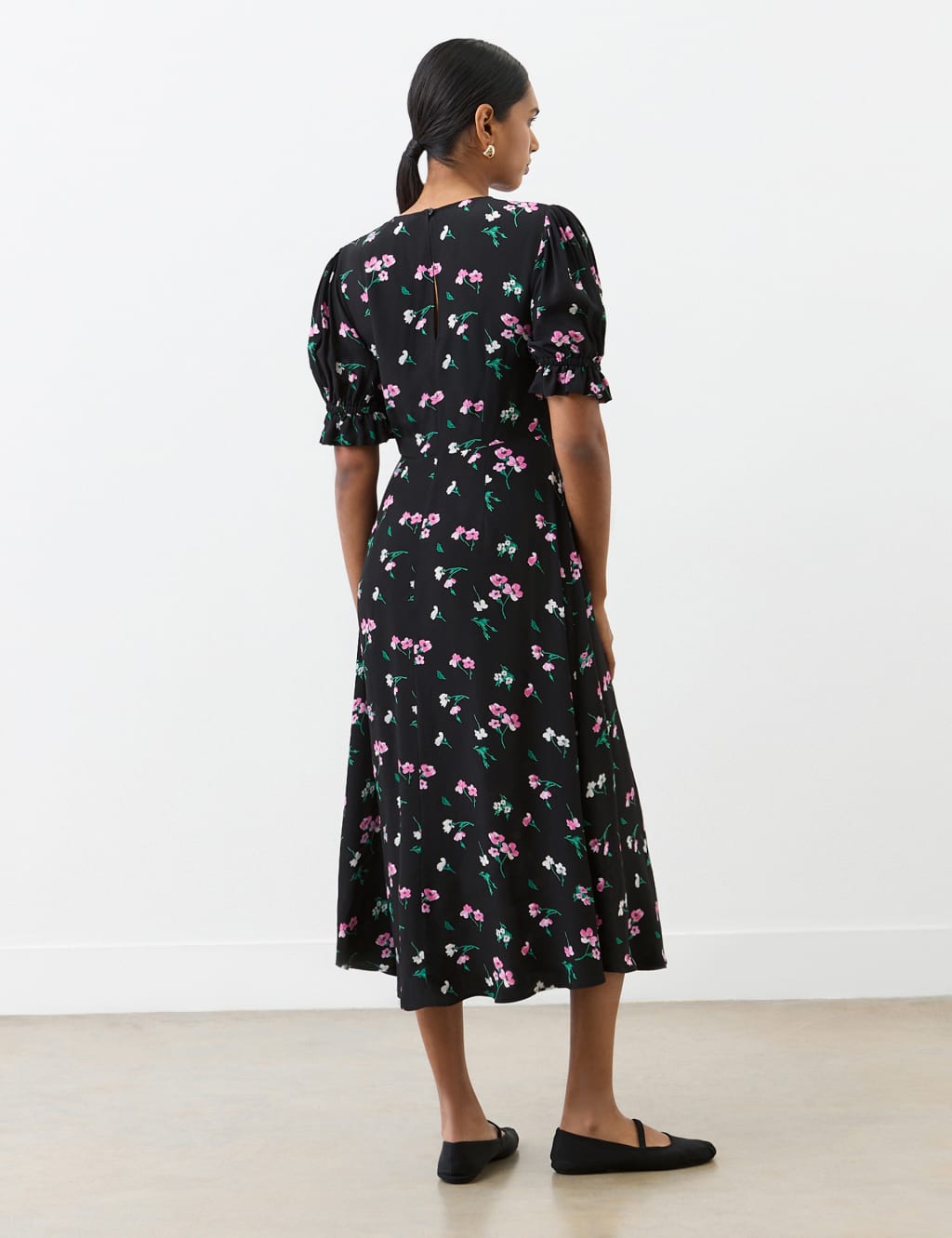 Floral Midi Tea Dress 2 of 4