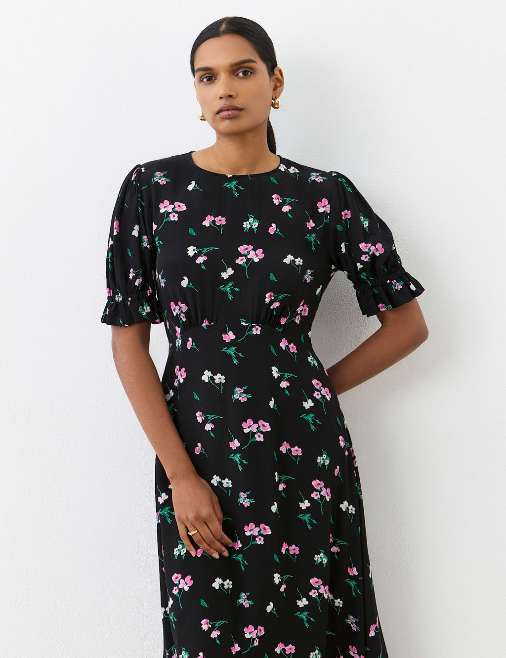 Floral Midi Tea Dress 3 of 4