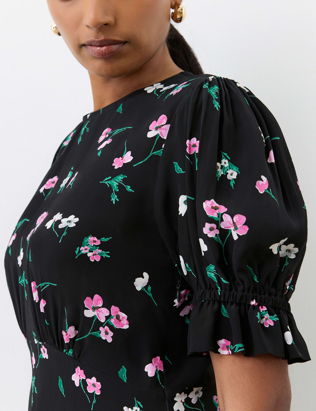 Floral Midi Tea Dress 4 of 4
