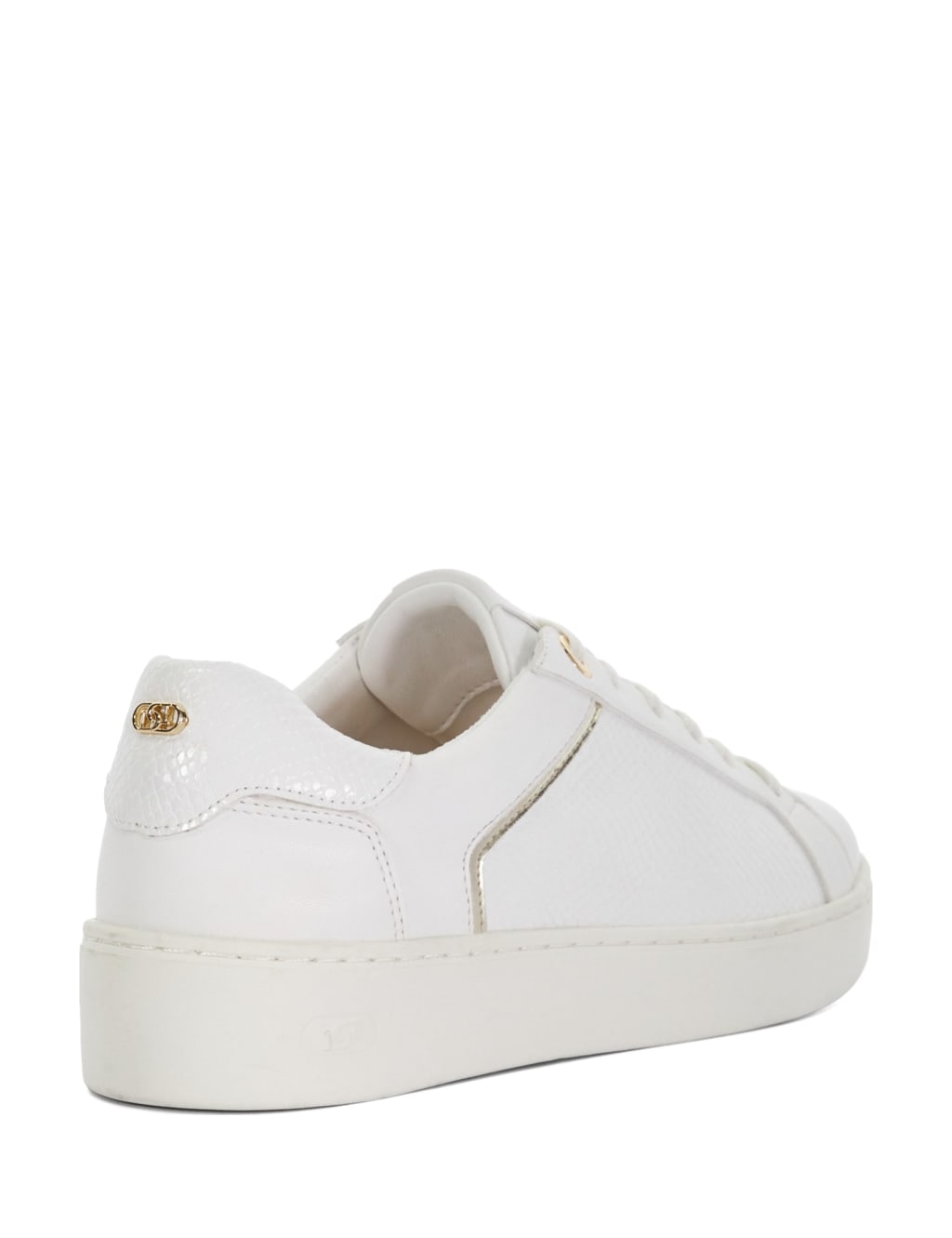Lace Up Lizard Effect Eyelet Detail Trainers 2 of 4
