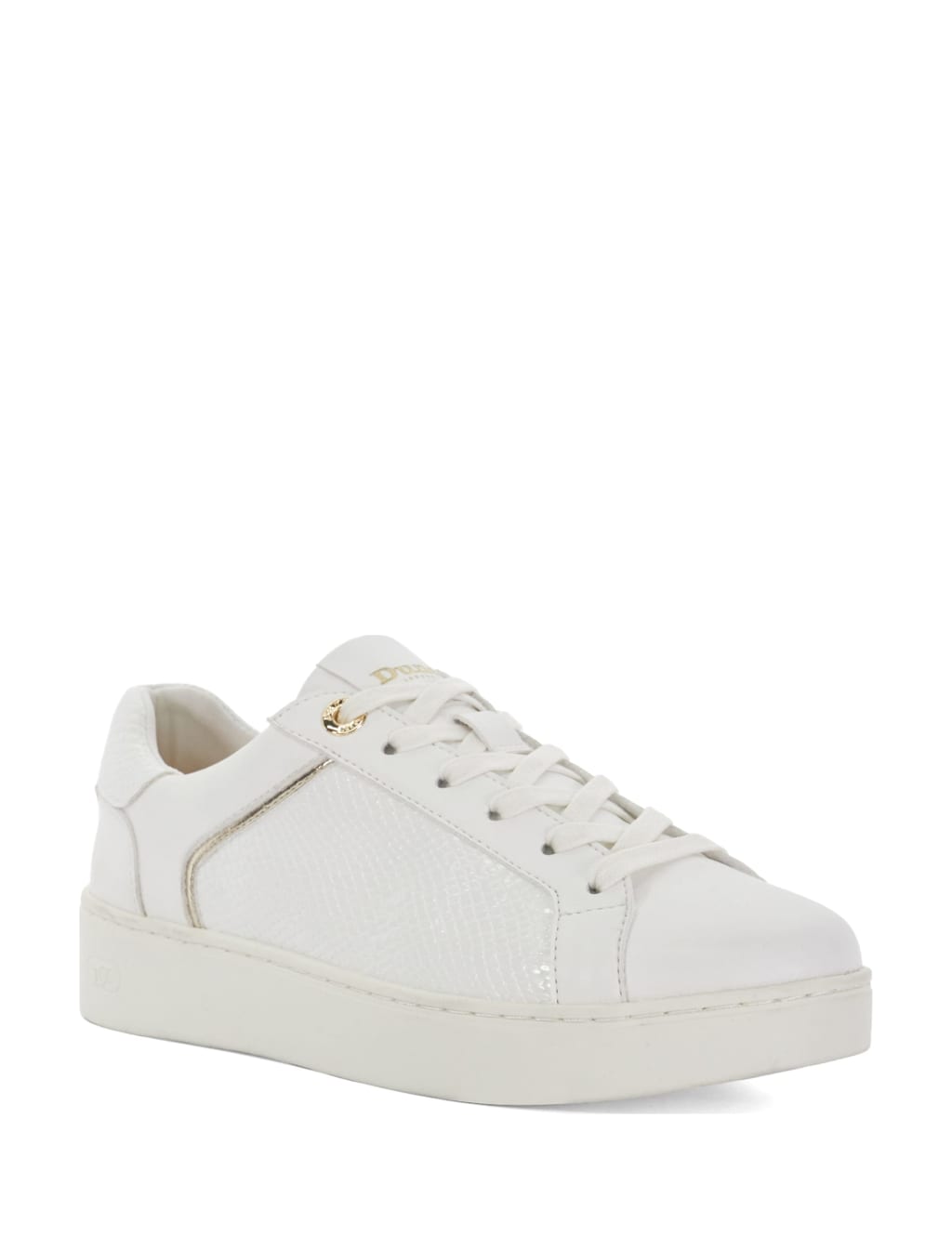 Lace Up Lizard Effect Eyelet Detail Trainers 3 of 4