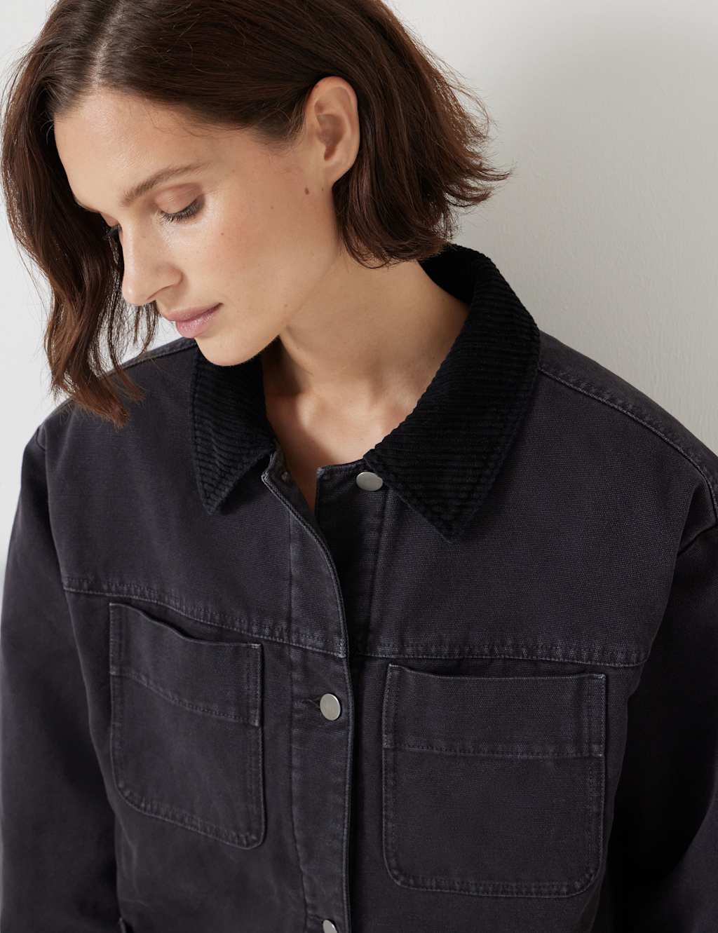 Pure Cotton Oversized Trucker Jacket 3 of 5