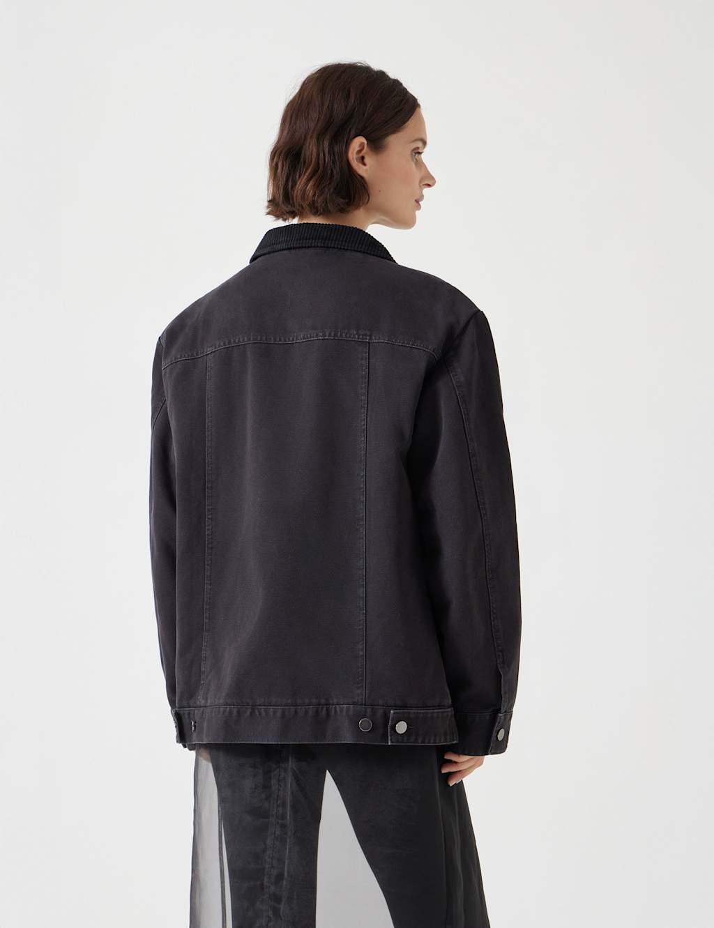Pure Cotton Oversized Trucker Jacket 4 of 5