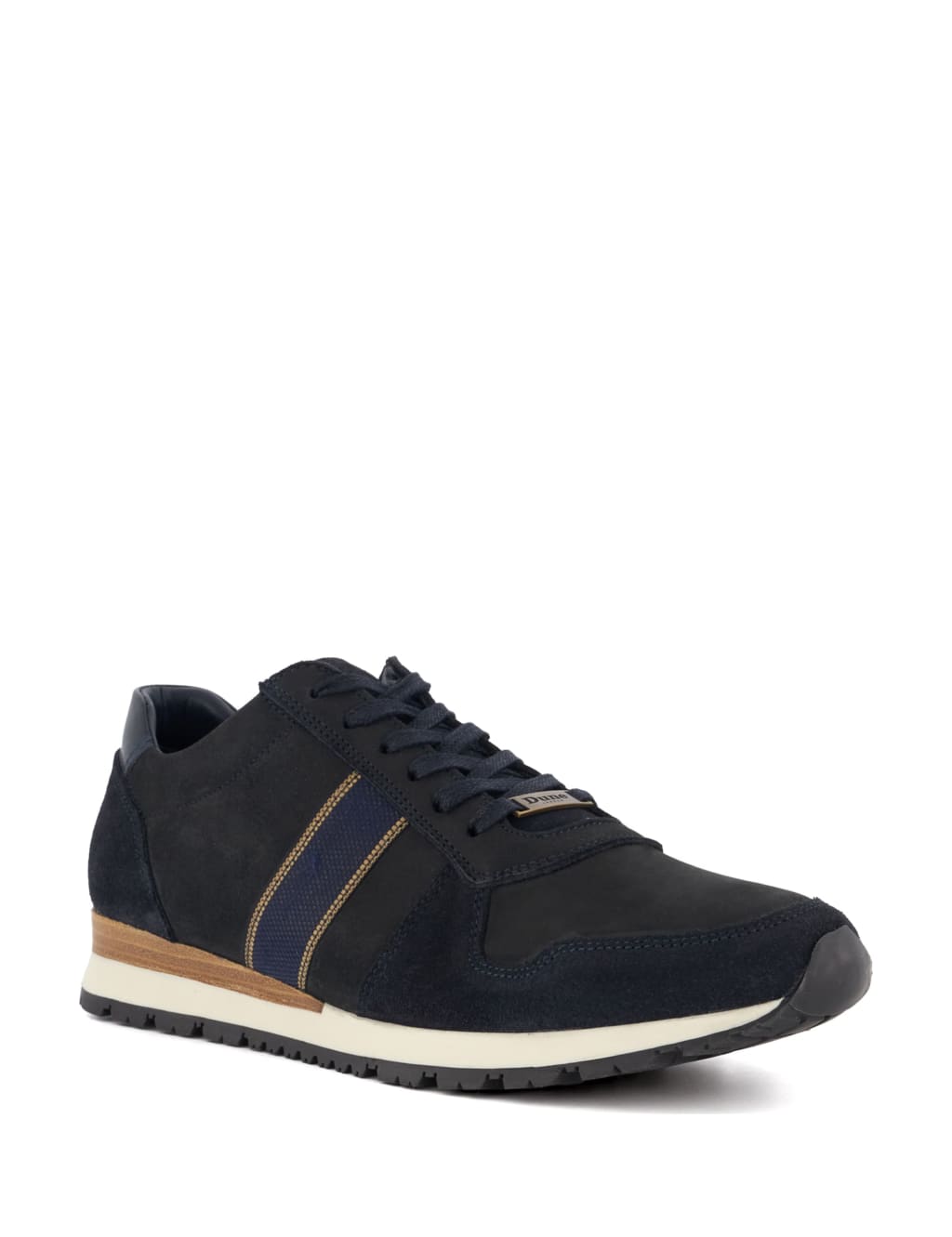 Wide Fit Leather Lace Up Trainers 5 of 6