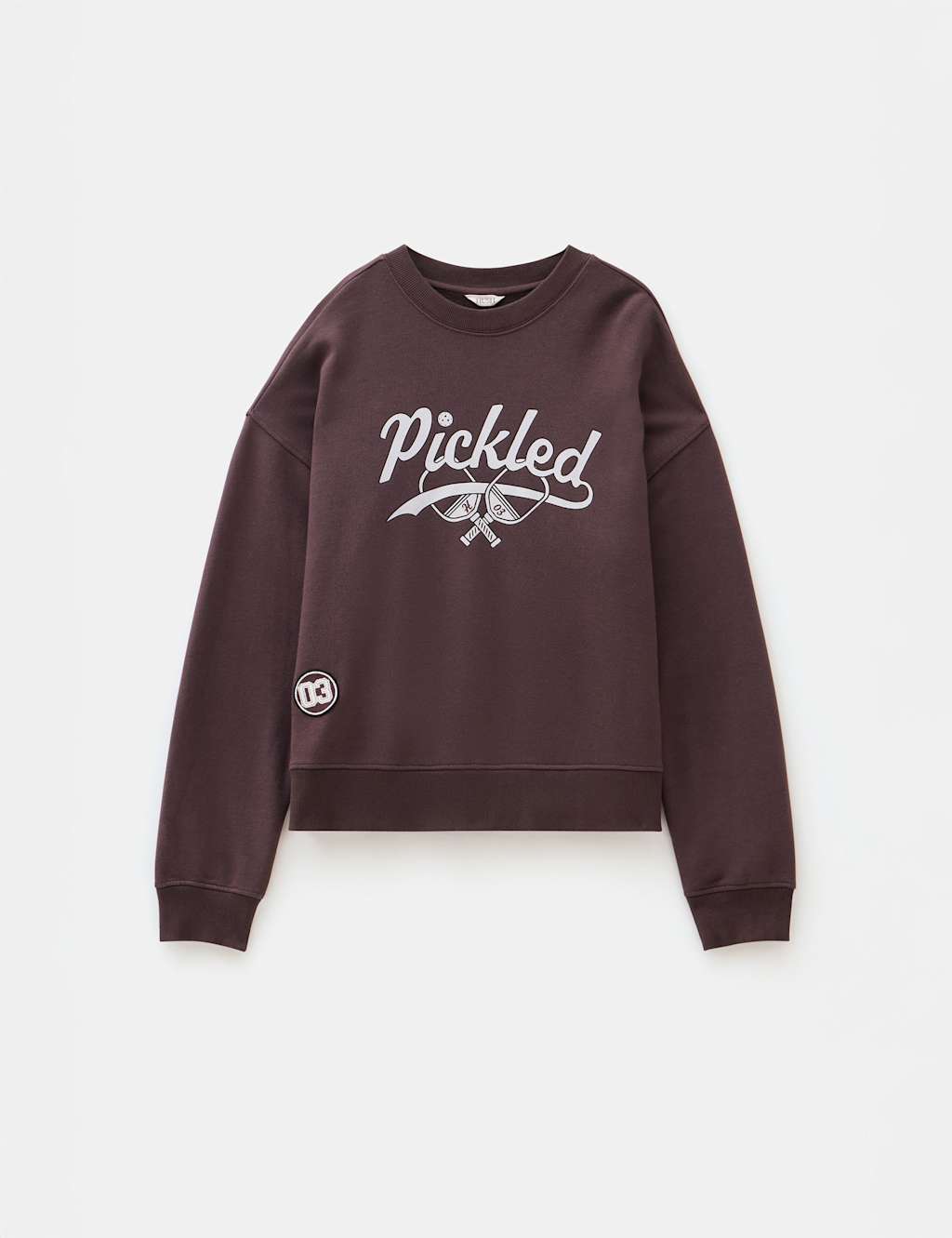 Pure Cotton Crew Neck Slogan Sweatshirt 2 of 6