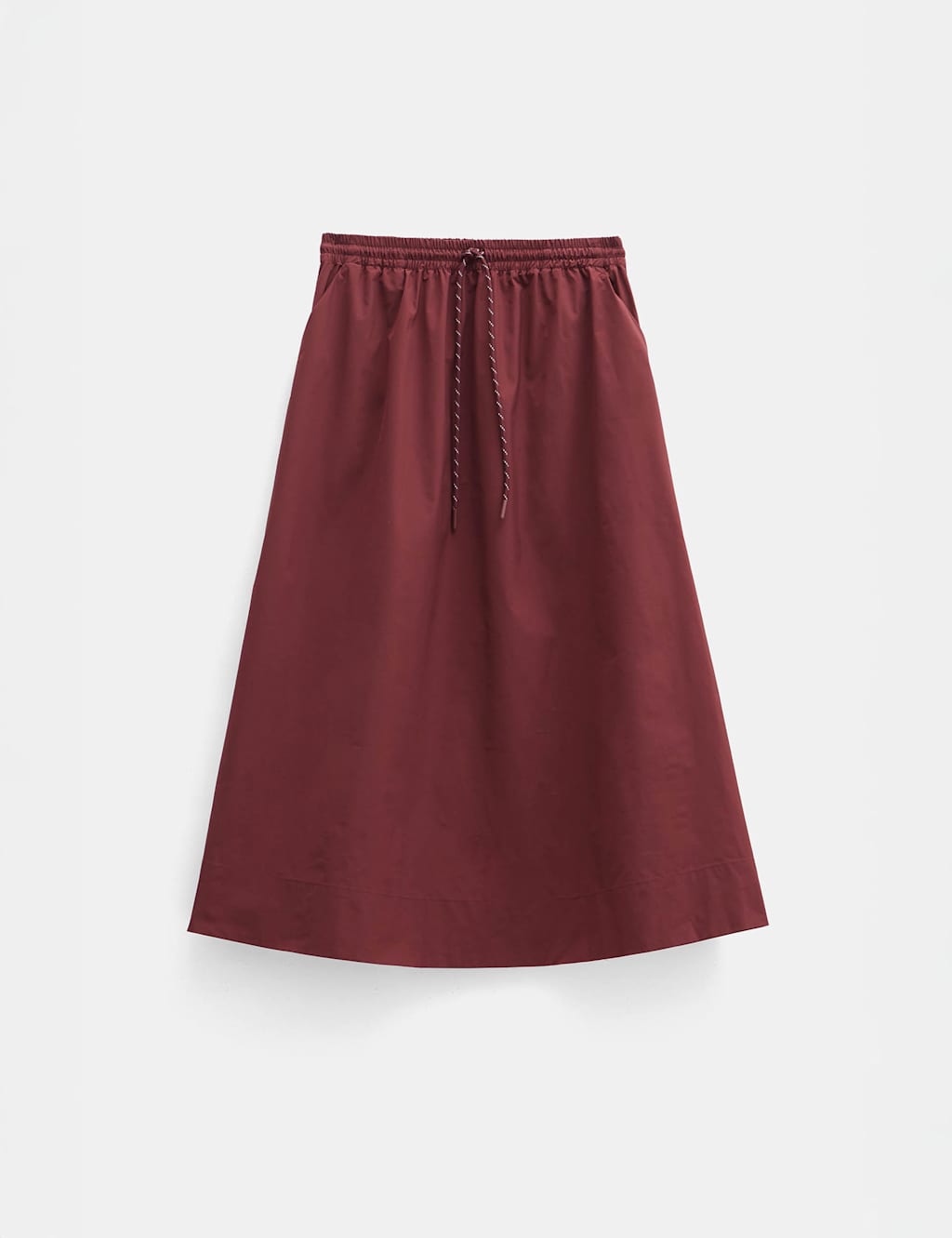 Pull On Drawstring Midi Skirt 2 of 4