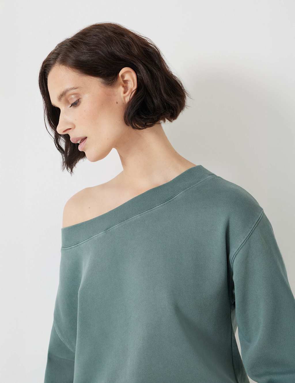 Pure Cotton Off the Shoulder Sweatshirt 3 of 5