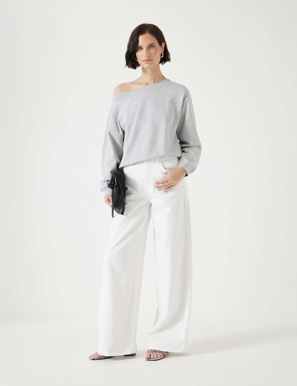 Pure Cotton Off the Shoulder Sweatshirt 4 of 5