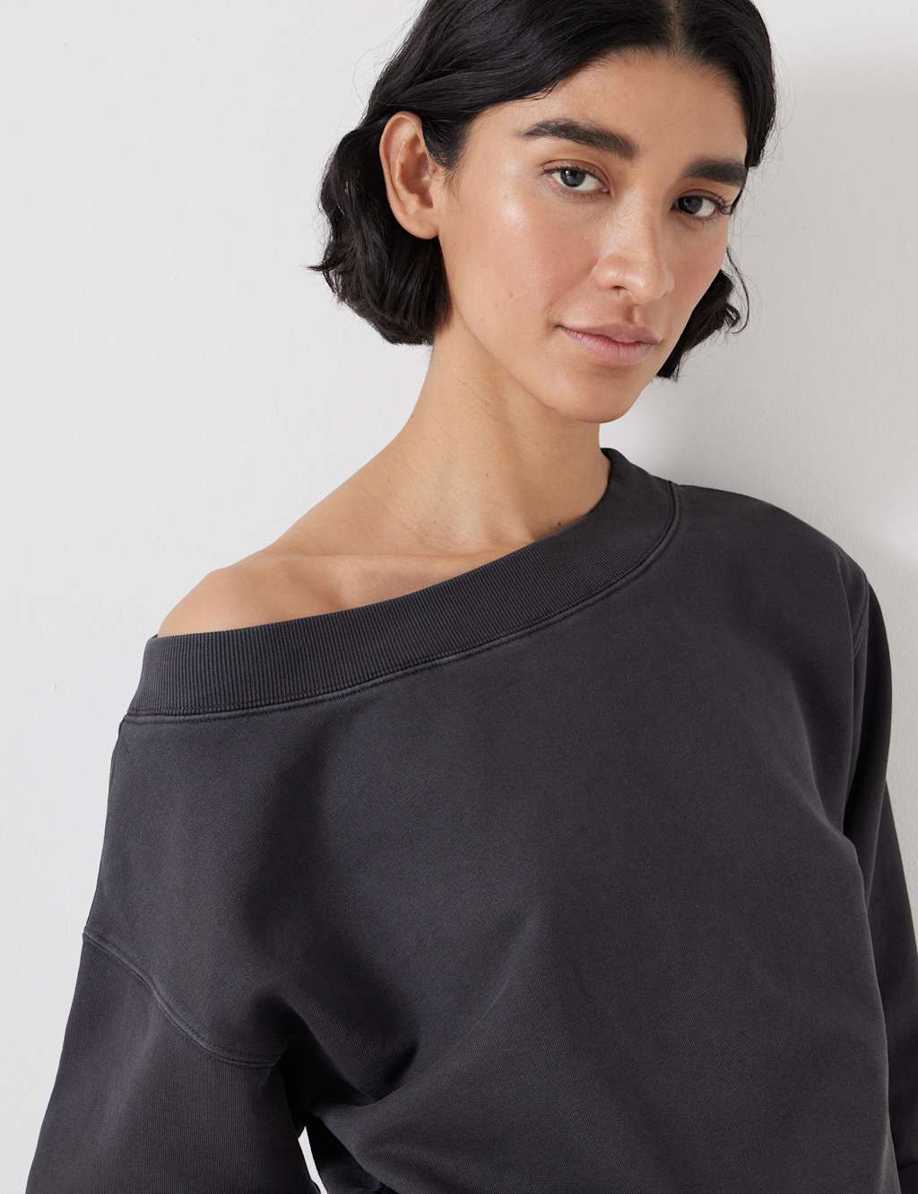 Pure Cotton Off the Shoulder Sweatshirt 5 of 5