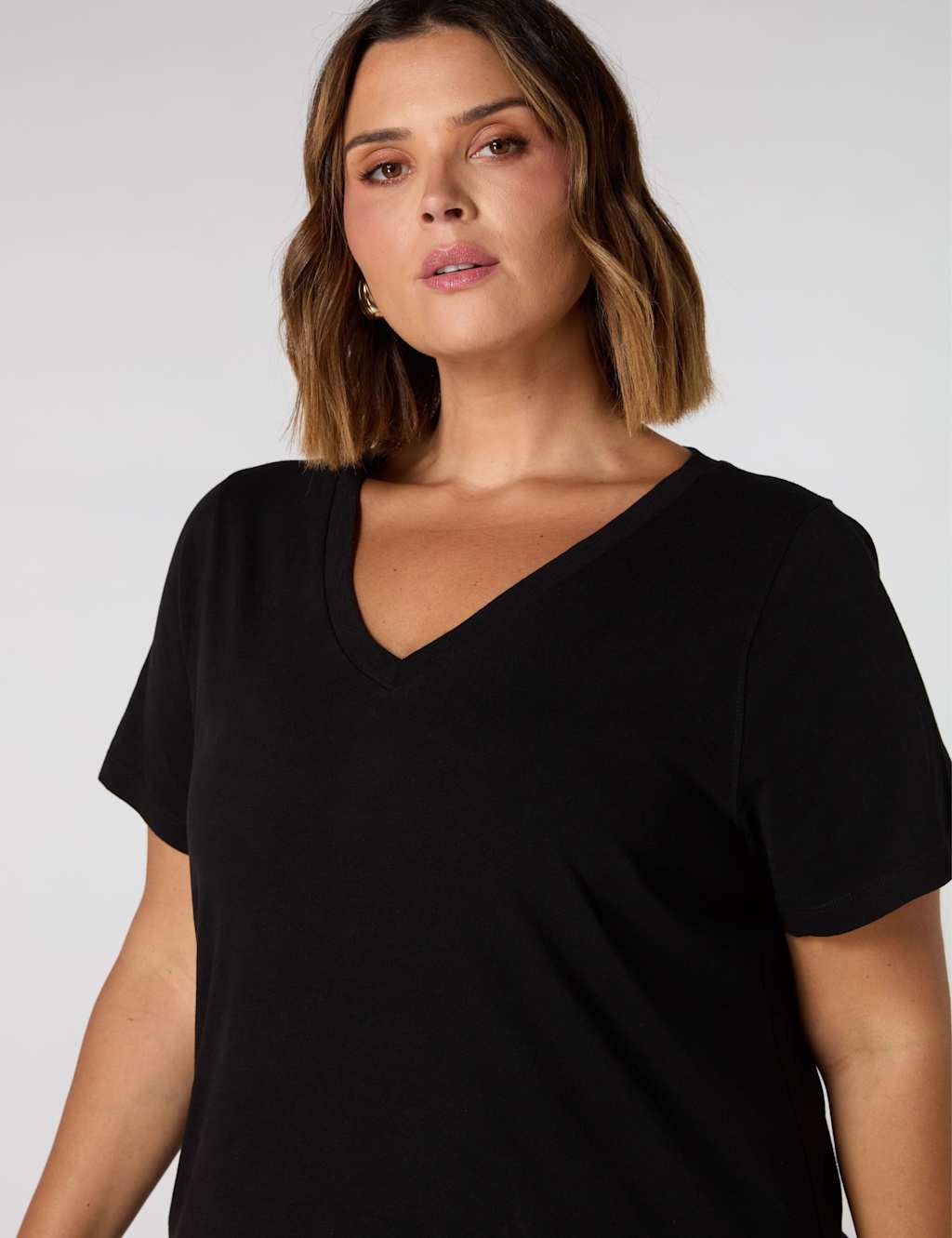 Pure Cotton V-Neck Midaxi T-Shirt Dress 3 of 3