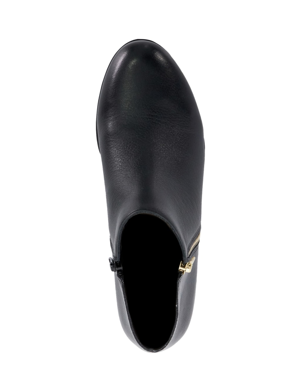 Leather Block Heel Ankle Boots 2 of 4