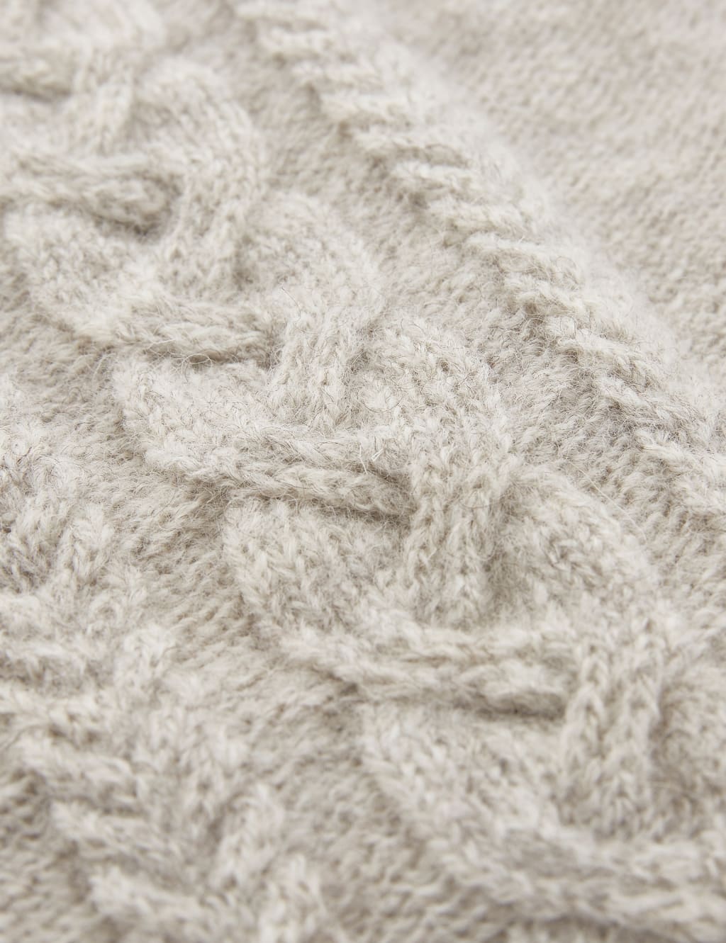 Pure Wool Cable Knit Zip Up Cardigan 9 of 11