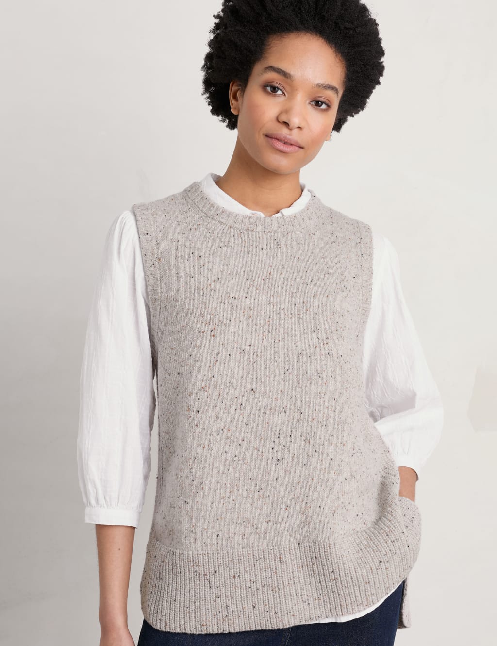 Womens wool sweater vest store