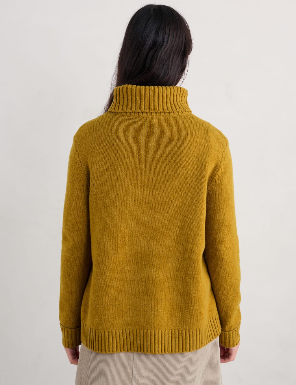 Lambswool Rich Roll Neck Relaxed Jumper 4 of 4