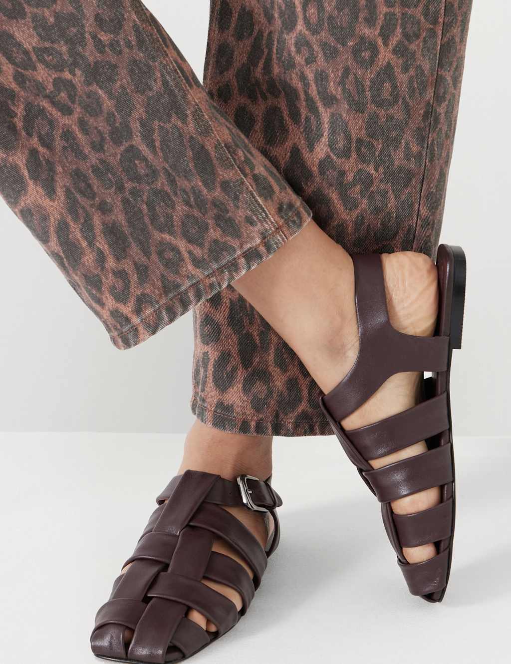 Leather Ankle Strap Fisherman Sandals 5 of 5