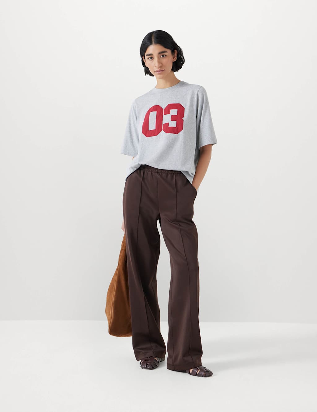 Pure Cotton Applique Slogan T-Shirt 3 of 4