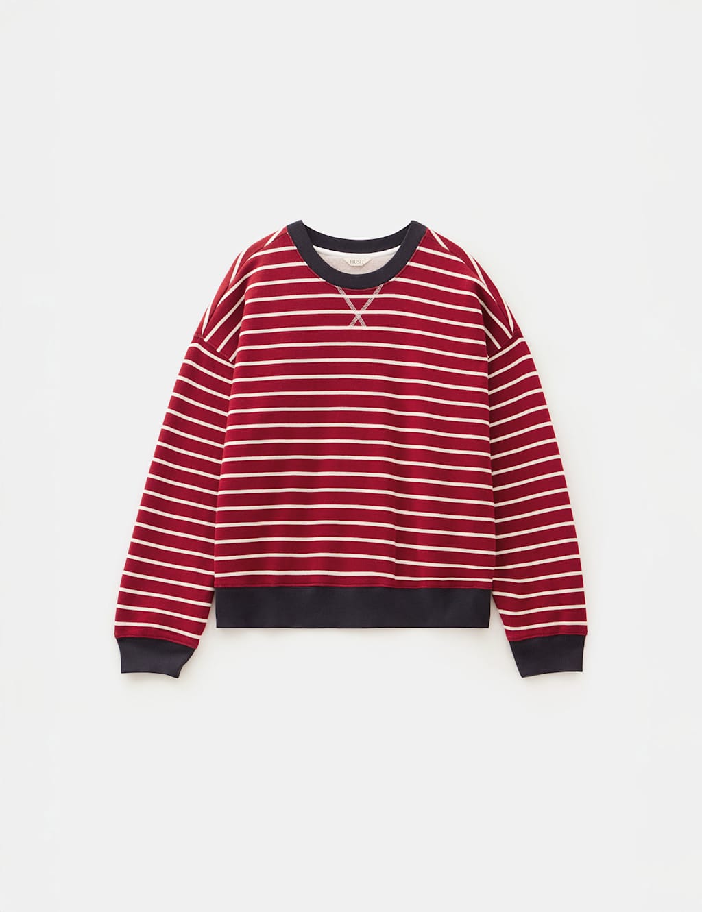Pure Cotton Striped Sweatshirt 2 of 5