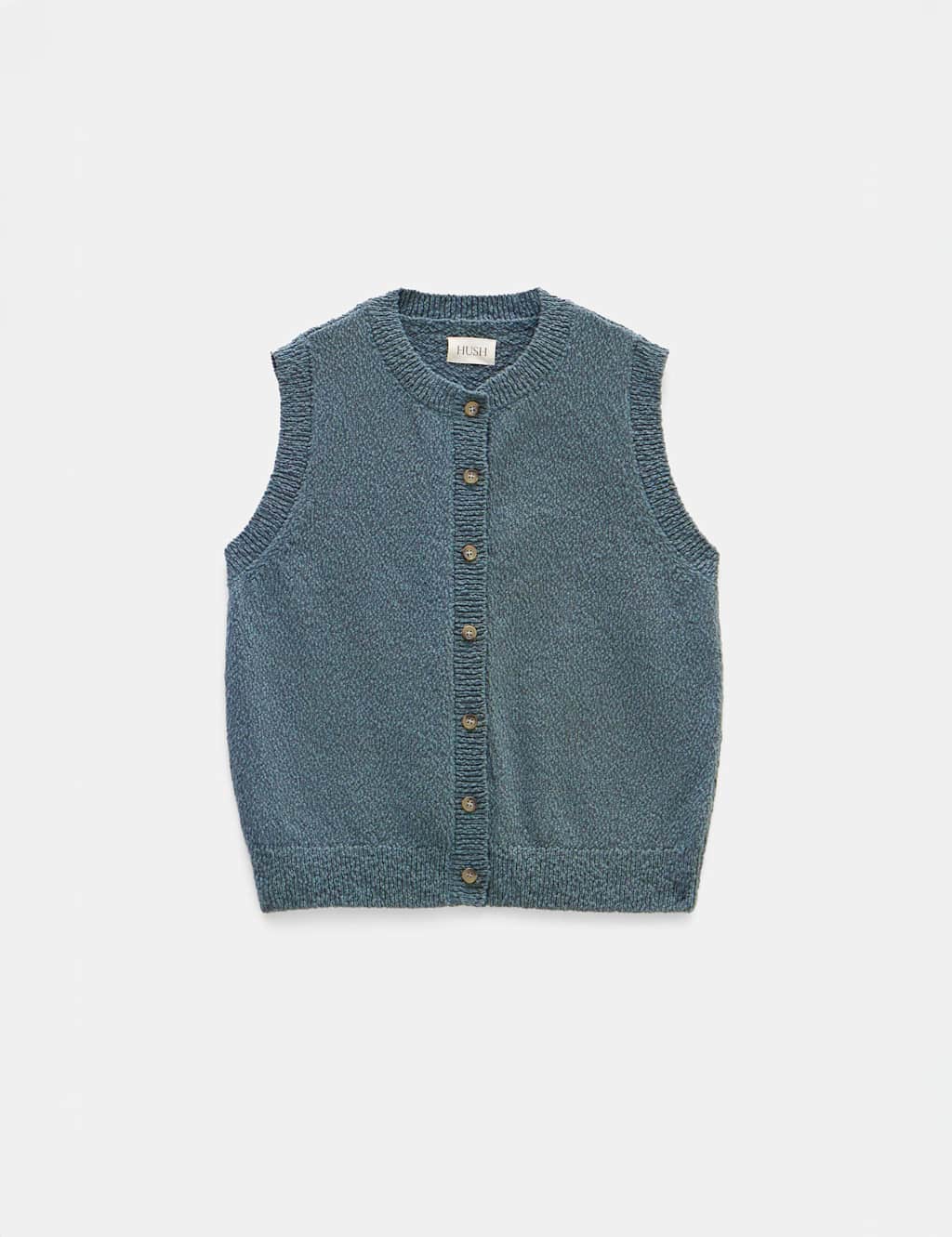 Pure Cotton Button Through Knitted Vest 2 of 5
