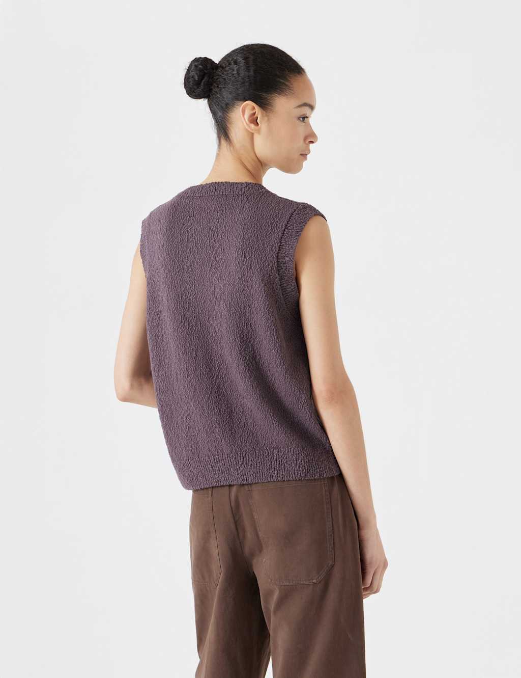 Pure Cotton Button Through Knitted Vest 5 of 5