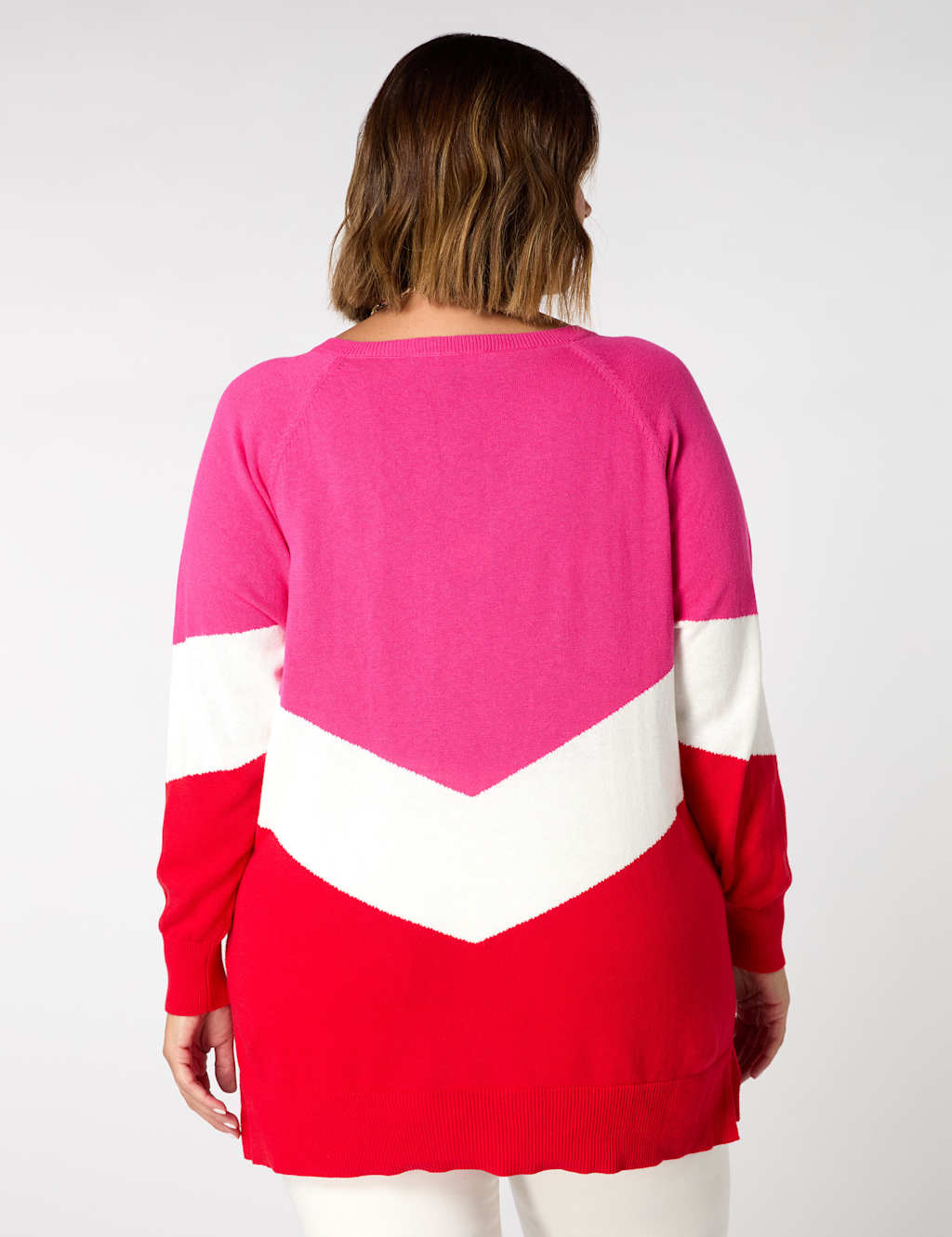 Linen Rich Colour Block Relaxed Jumper 2 of 5