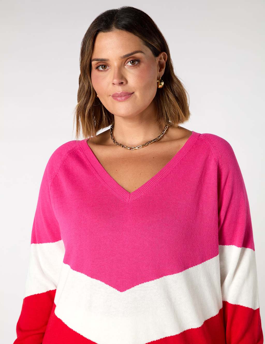 Linen Rich Colour Block Relaxed Jumper 5 of 5