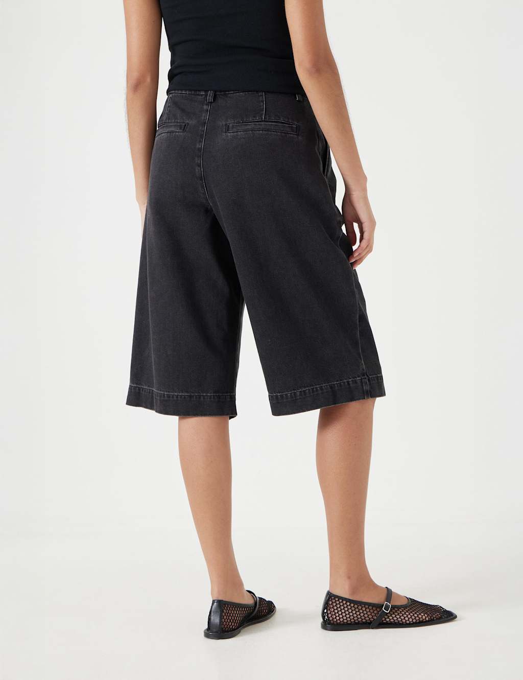 Pure Cotton Denim Bermuda Shorts 4 of 5