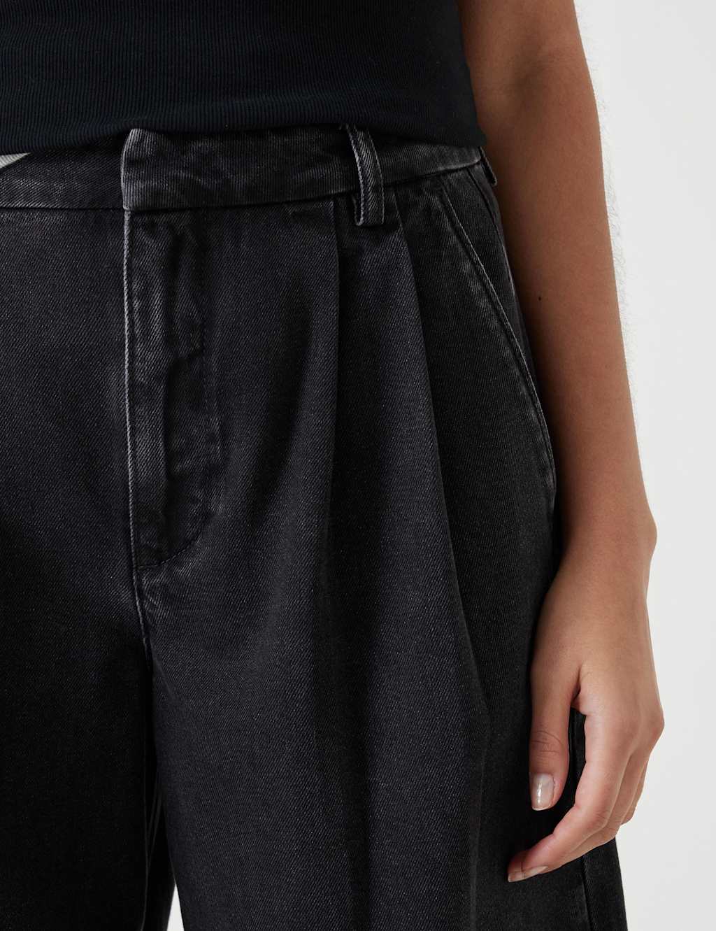 Pure Cotton Denim Bermuda Shorts 5 of 5