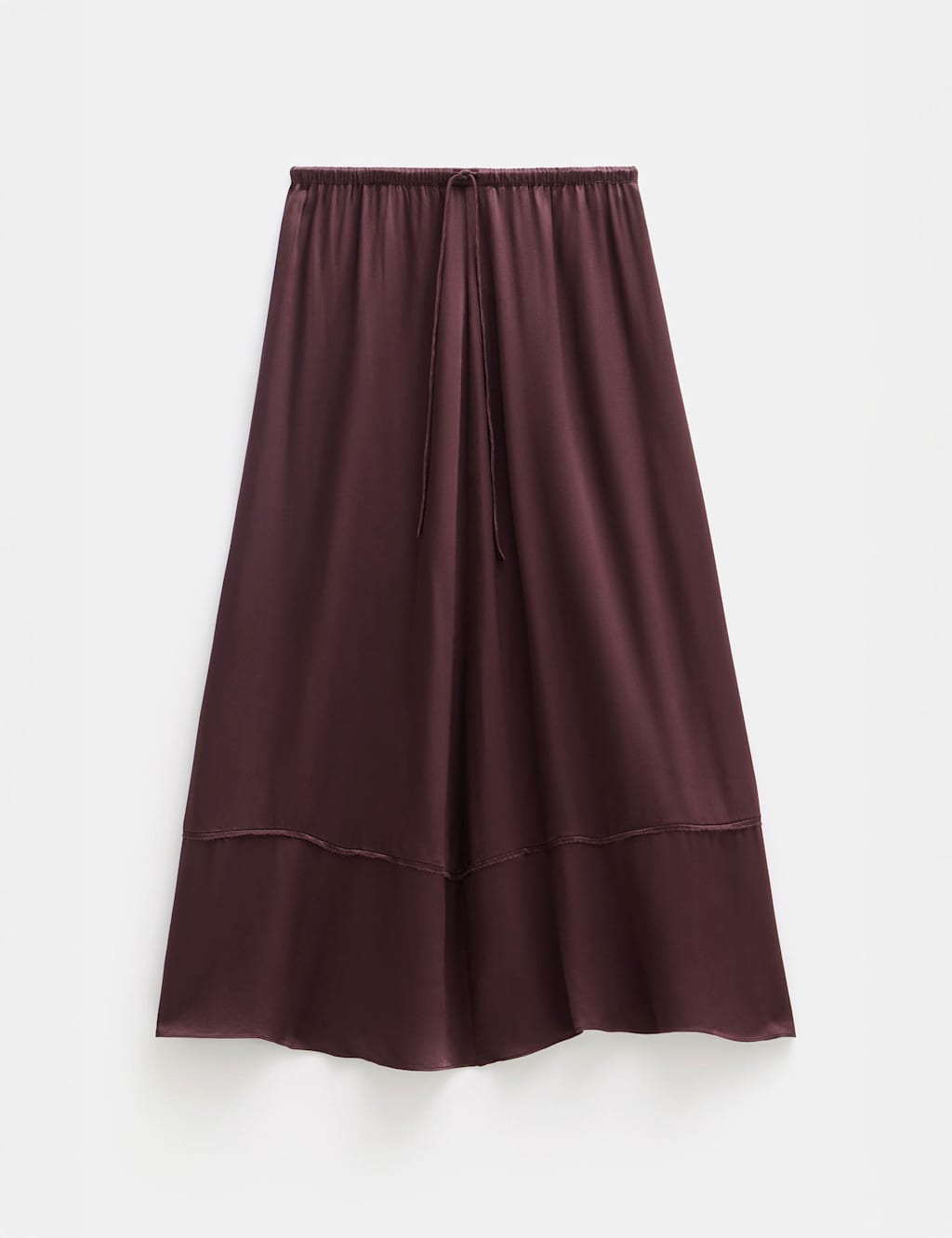 Satin Maxi A-Line Skirt 2 of 4