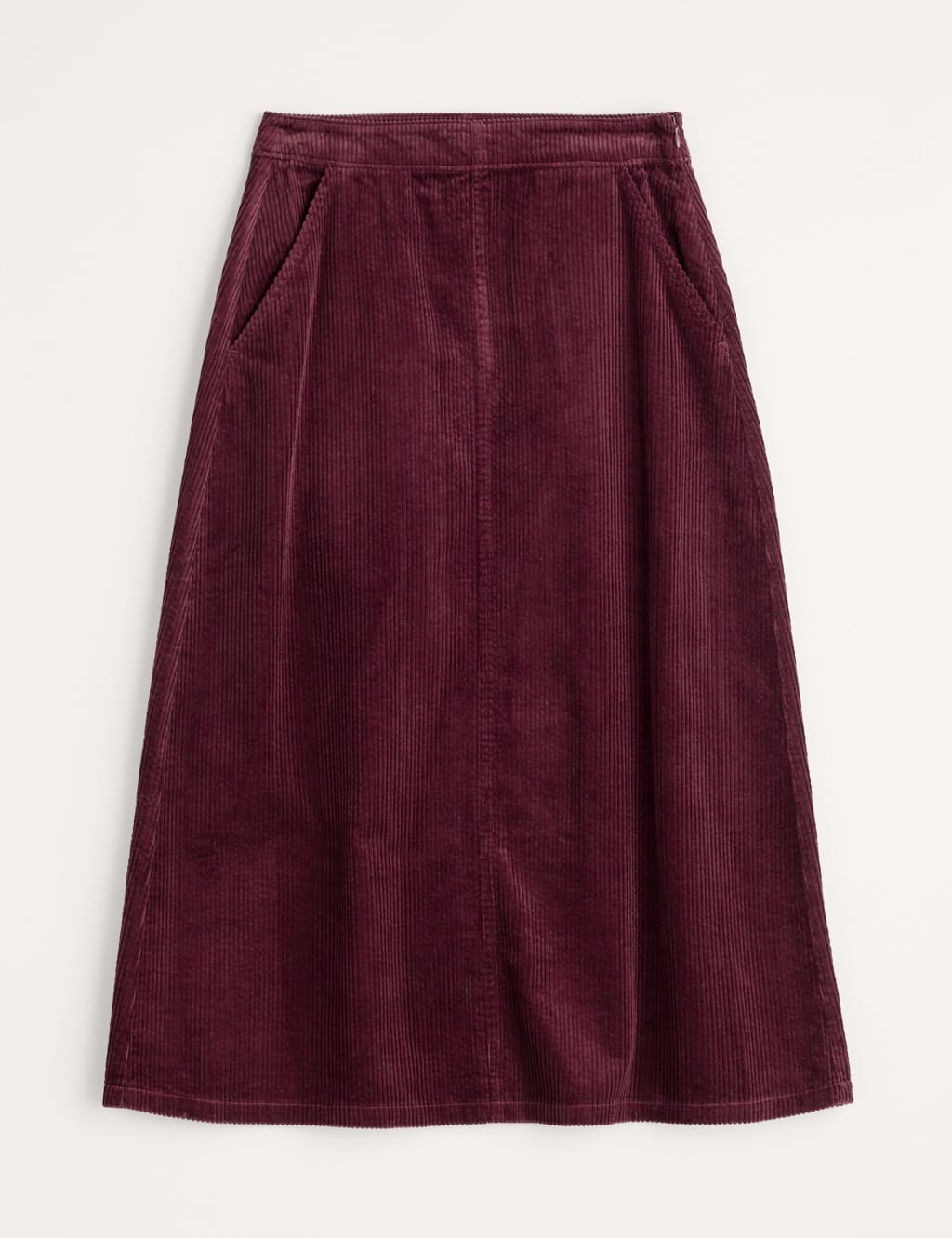 Pure Cotton Cord Midi A-Line Skirt 2 of 4