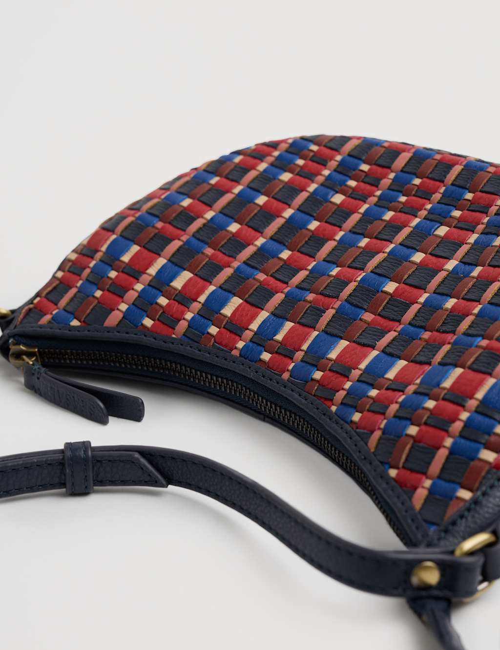 Leather Checked Cross Body Bag 6 of 6
