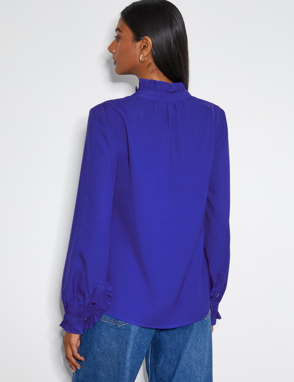 Collared Ruffle Blouse 4 of 4