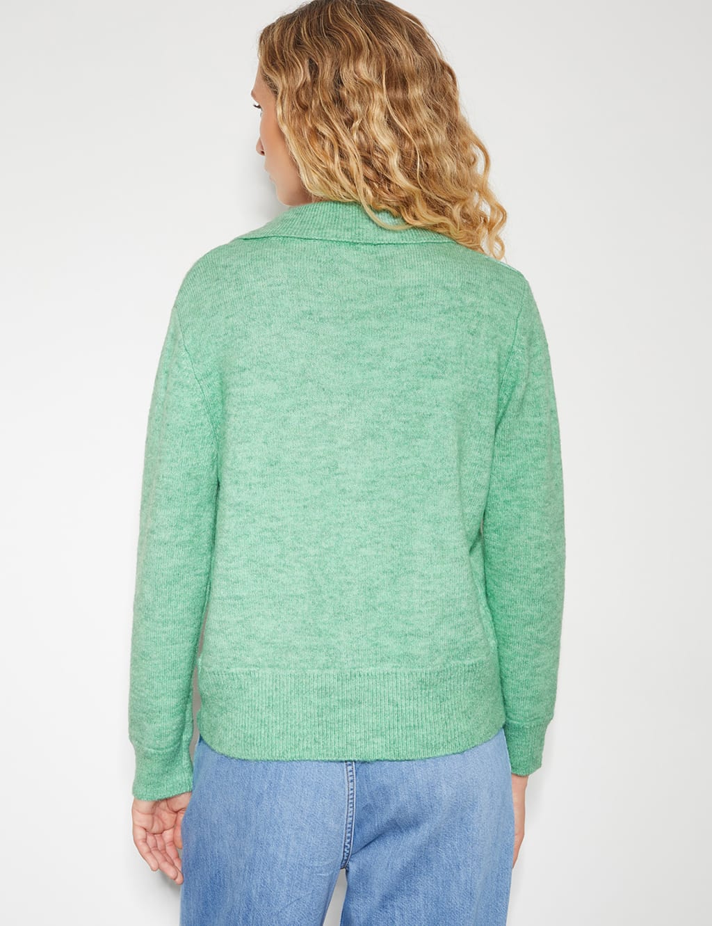 Textured Collared Button Front Cardigan 5 of 5