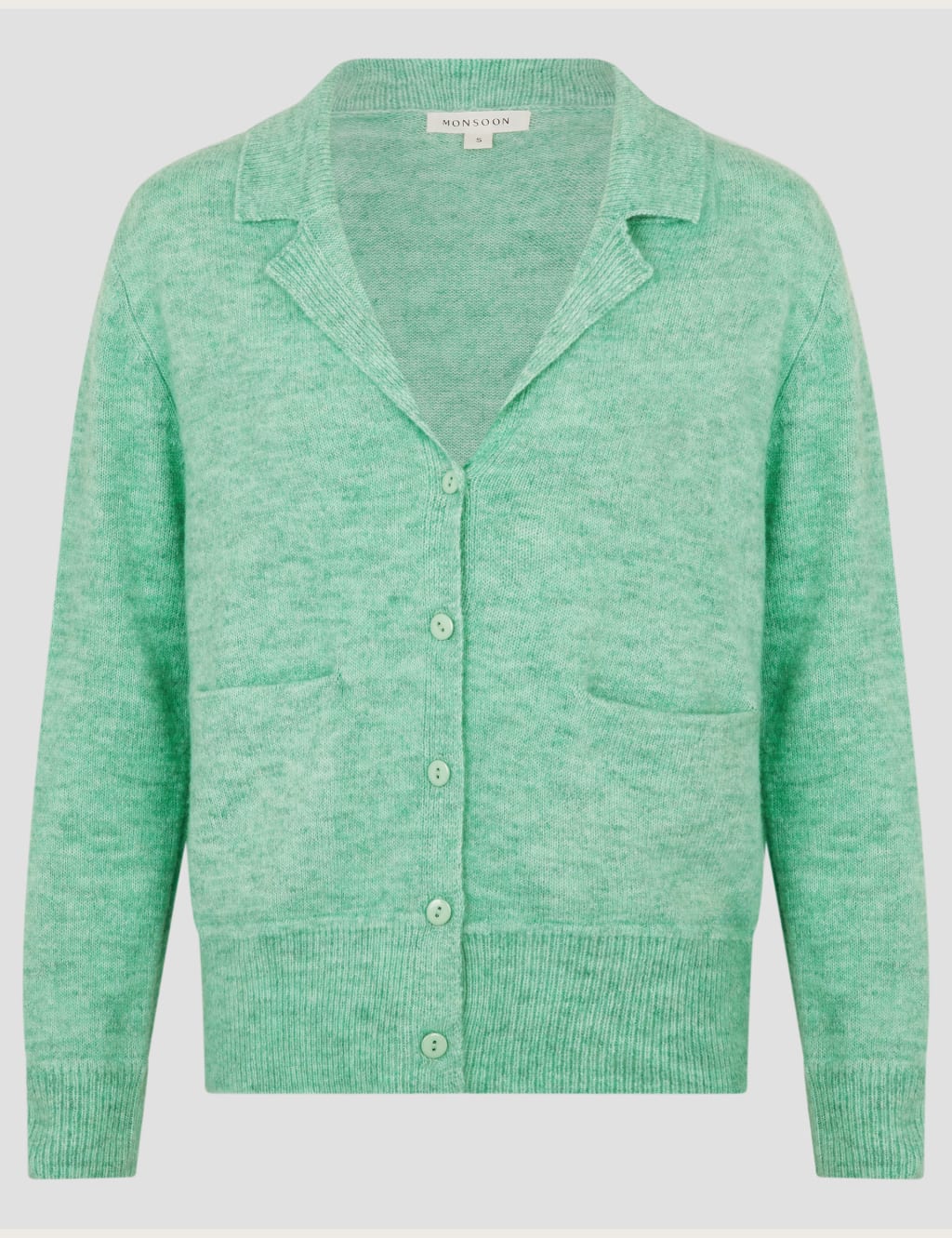 Textured Collared Button Front Cardigan 2 of 5