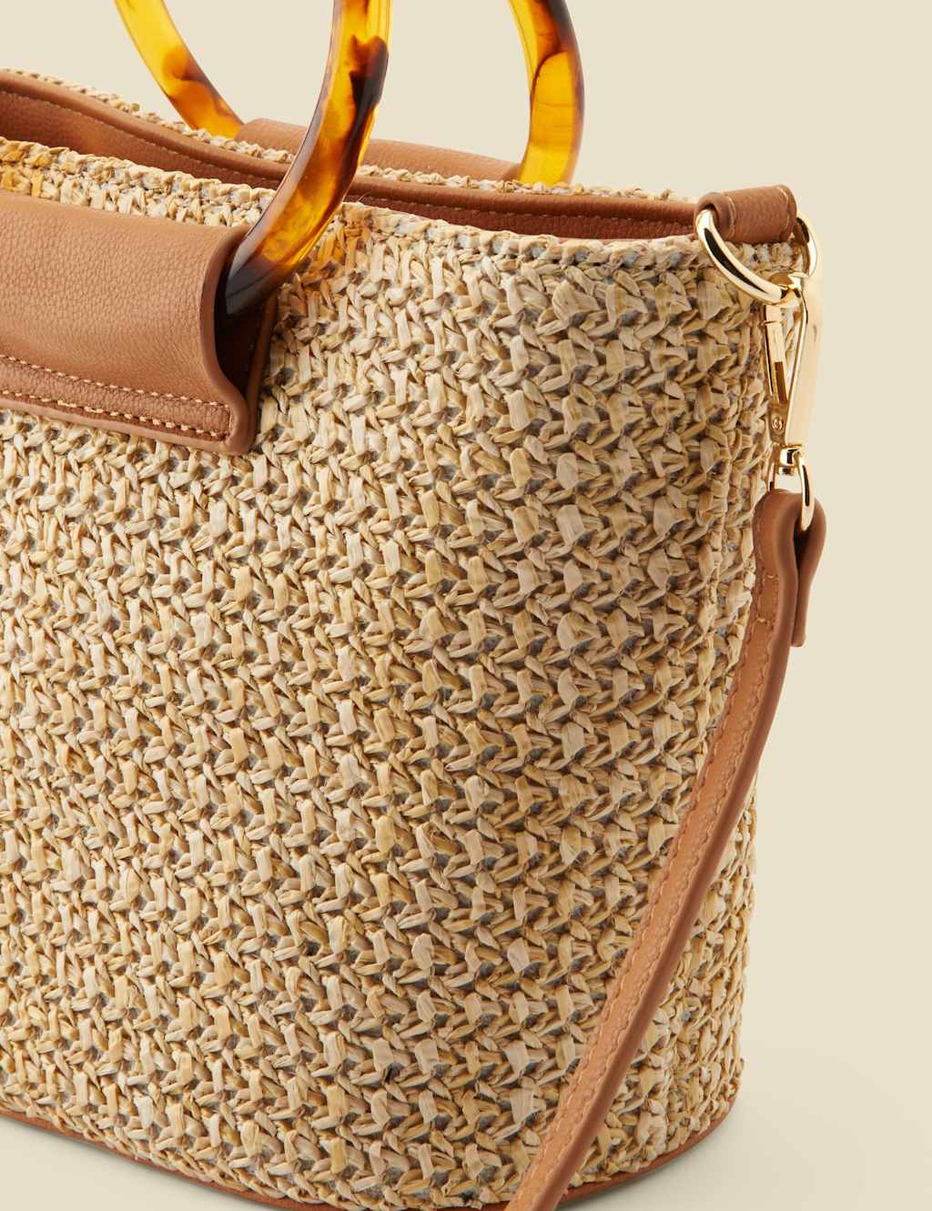 Raffia Cross Body Grab Bag 4 of 4