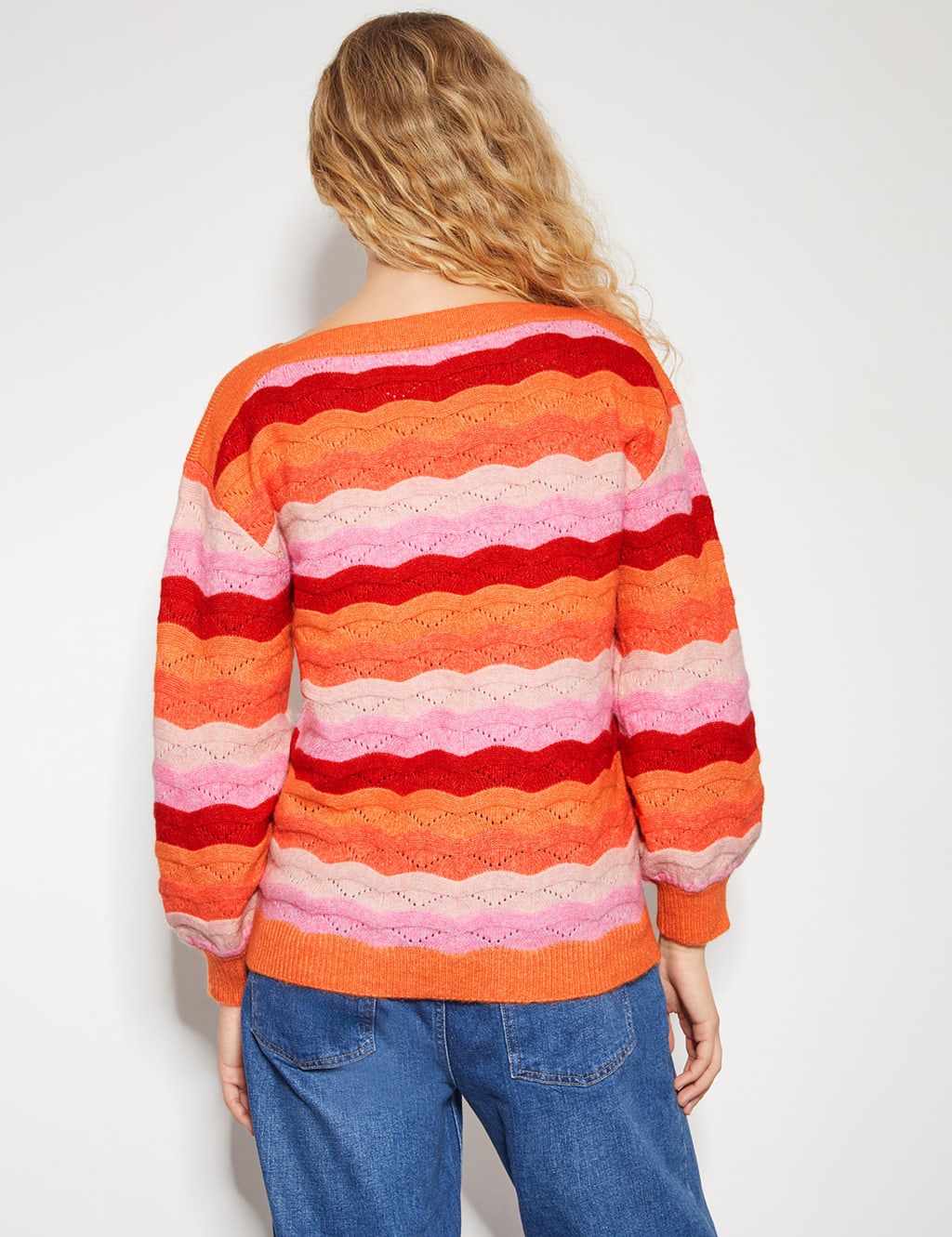 Striped Slash Neck Jumper 3 of 6
