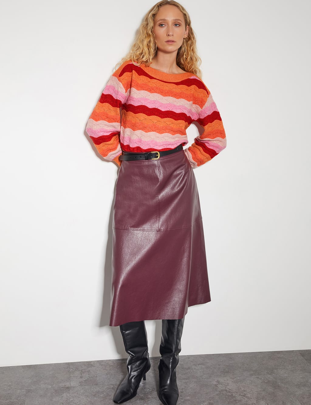 Striped Slash Neck Jumper 5 of 6