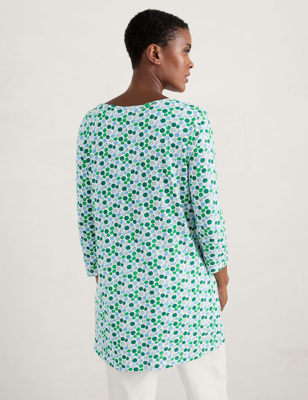 Cotton Printed Scoop Neck Tunic 4 of 5