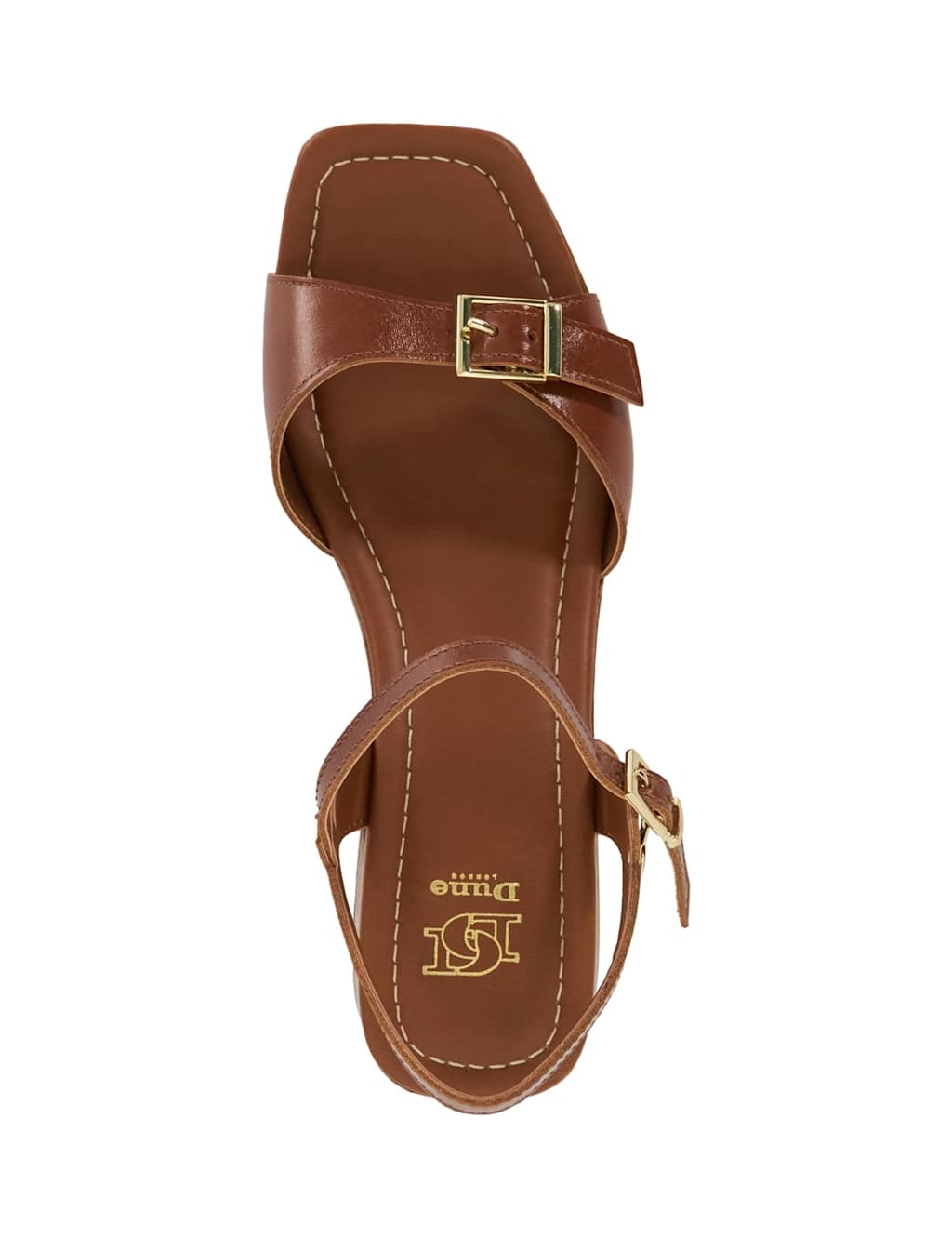 Leather Ankle Strap Block Heel Platform Sandals 2 of 5