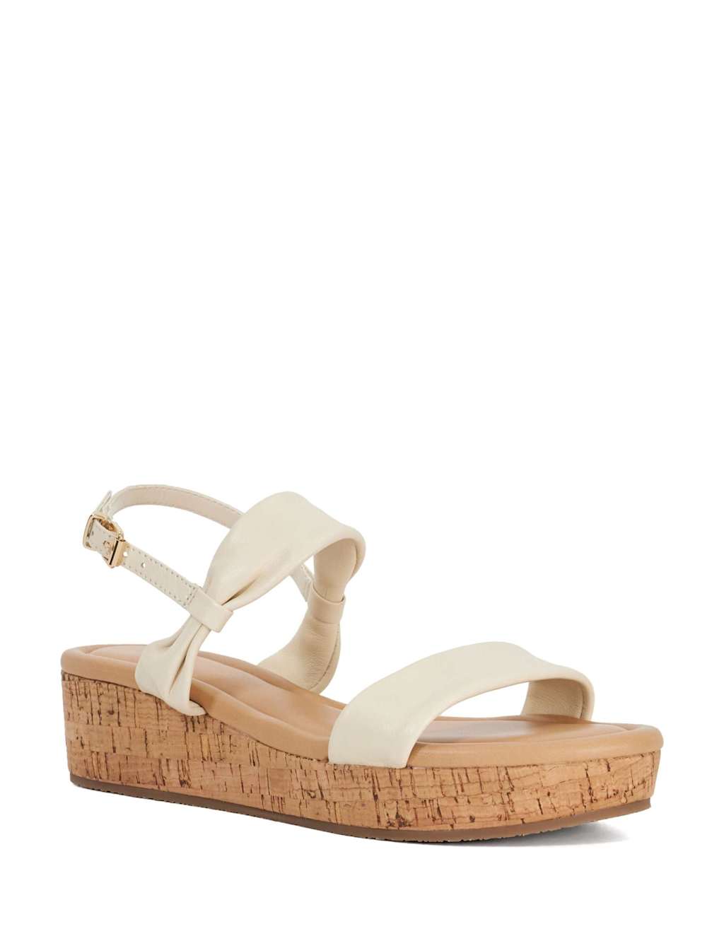 Leather Cork Flatform Sandals 5 of 6