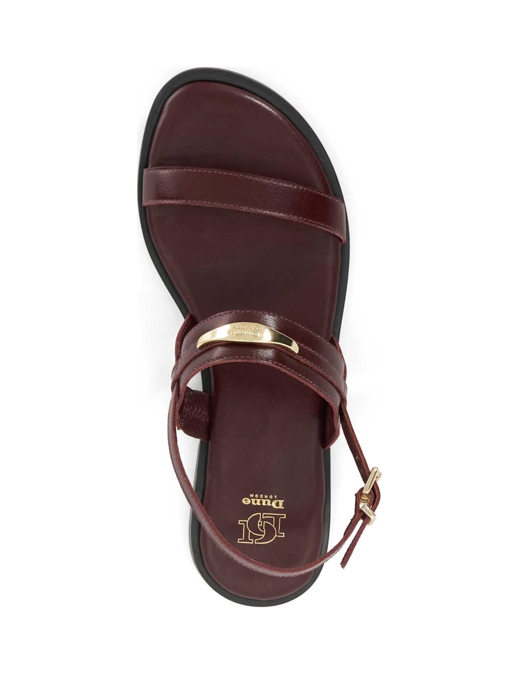 Leather Branded Strappy Flat Sandals 3 of 6