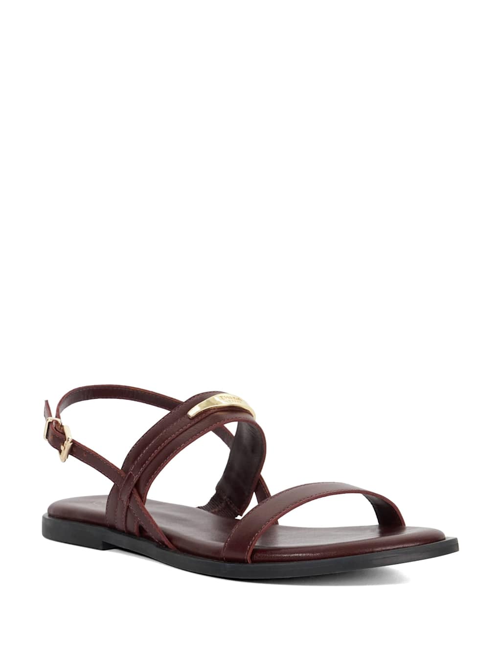 Leather Branded Strappy Flat Sandals 4 of 6