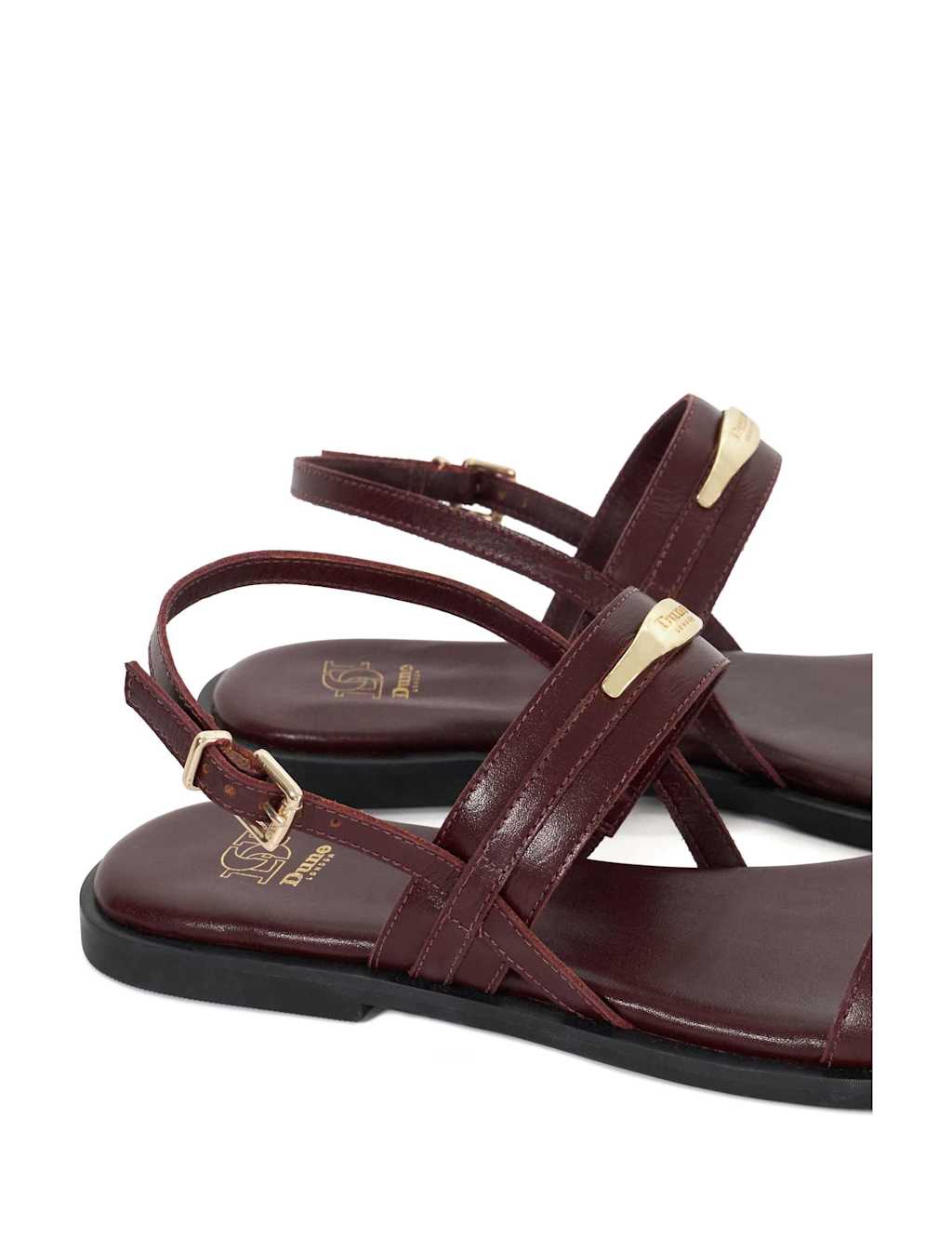Leather Branded Strappy Flat Sandals 6 of 6