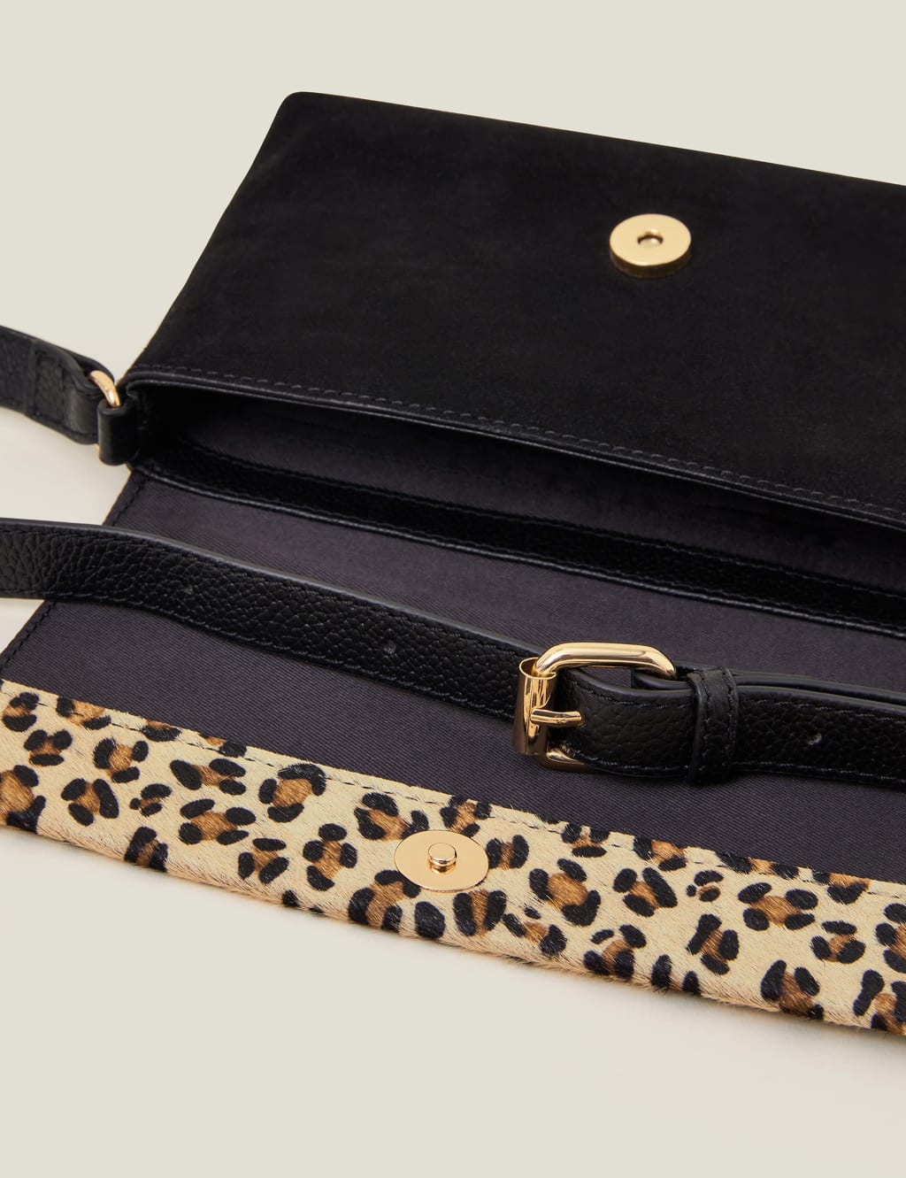 Leopard print leather crossbody bag best sale