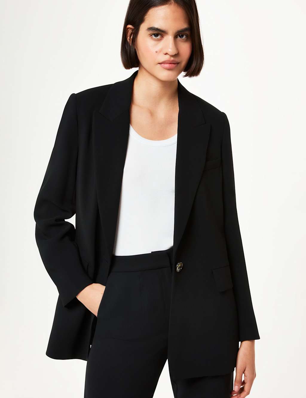 Crepe Relaxed Blazer 3 of 4