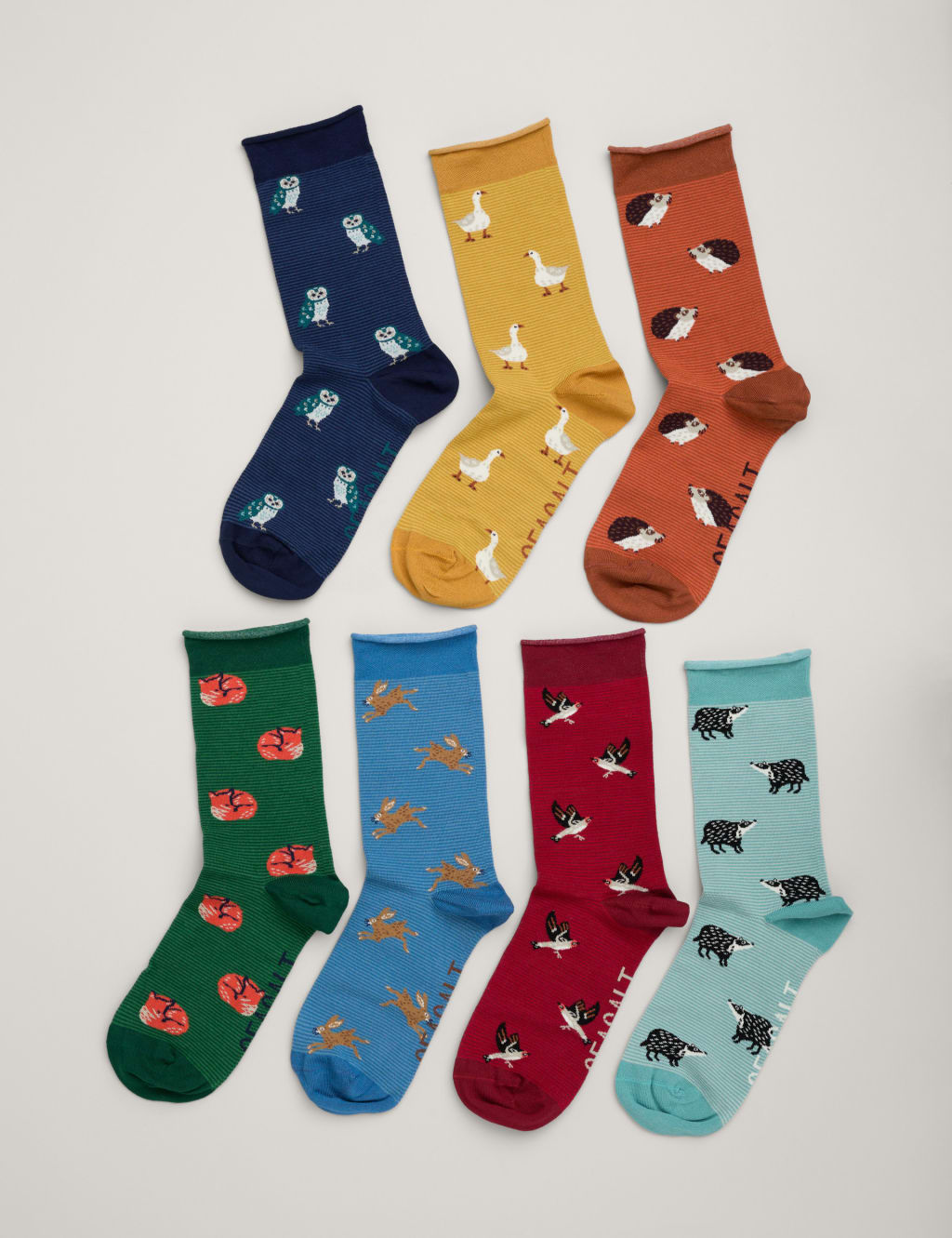 7pk Animal Ankle High Socks 1 of 3