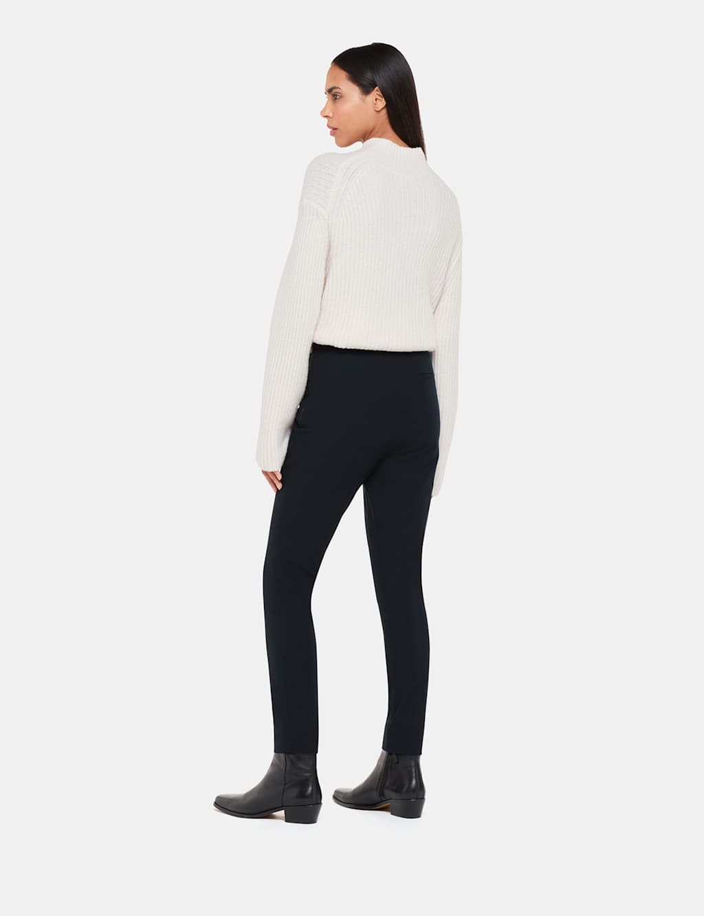 Cotton Rich Skinny Ankle Grazer Trousers 3 of 4