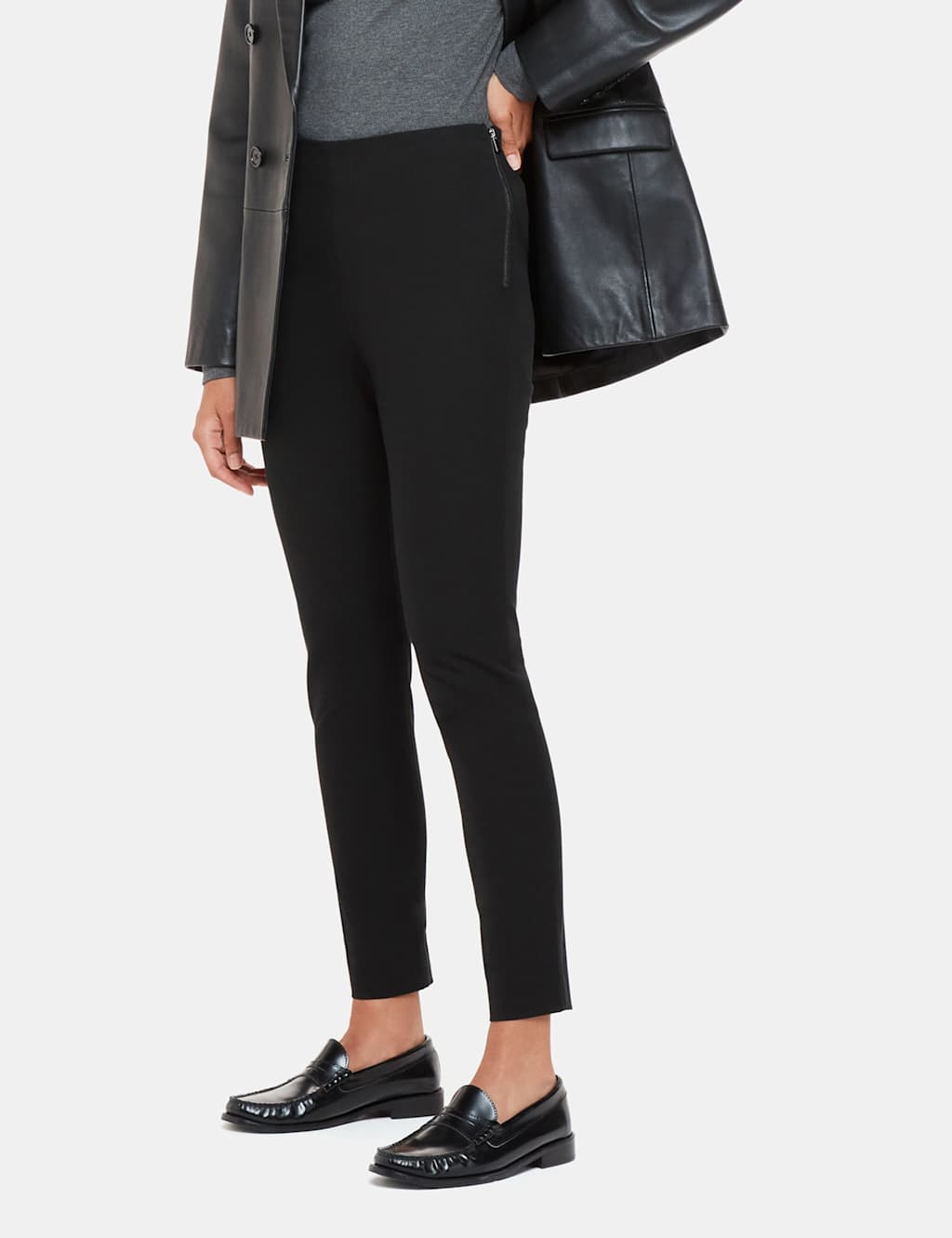 Cotton Rich Skinny Ankle Grazer Trousers 4 of 4