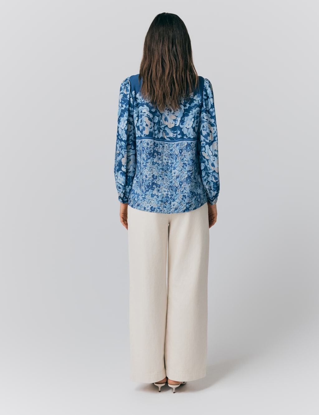 Collared Floral Button Detail Blouse 3 of 5